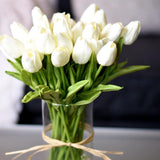 10PCS Tulip Artificial Flower Real Touch Artificial Bouquet Fake Flower for Wedding Decoration Flowers Home Garen Decor