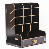 Home Office Wooden Desk Organizer
