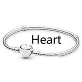 Silver Plated Cute Owl Snake Chain Charm Bracelet