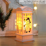 Holiday Christmas Snowman Elk LED Lights Train Santa Claus