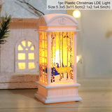 Holiday Christmas Snowman Elk LED Lights Train Santa Claus