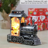 Holiday Christmas Snowman Elk LED Lights Train Santa Claus