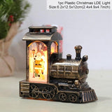 Holiday Christmas Snowman Elk LED Lights Train Santa Claus