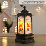 Holiday Christmas Snowman Elk LED Lights Train Santa Claus
