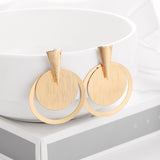 Summer Style Golden Drop Earrings