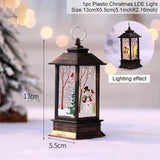 Holiday Christmas Snowman Elk LED Lights Train Santa Claus