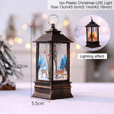 Holiday Christmas Snowman Elk LED Lights Train Santa Claus