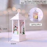 Holiday Christmas Snowman Elk LED Lights Train Santa Claus