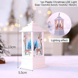 Holiday Christmas Snowman Elk LED Lights Train Santa Claus