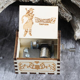 Antique Wooden Hand-Cranked Music Box