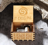 Antique Wooden Hand-Cranked Music Box