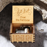 Antique Wooden Hand-Cranked Music Box