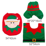 Holiday Christmas Bathroom Curtain Mat