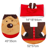 Holiday Christmas Bathroom Curtain Mat