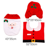 Holiday Christmas Bathroom Curtain Mat