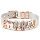Rose Gold Stainless Steel Mesh Bracelet