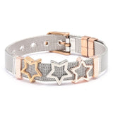 Rose Gold Stainless Steel Mesh Bracelet