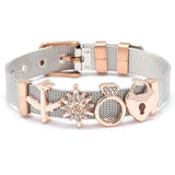 Rose Gold Stainless Steel Mesh Bracelet