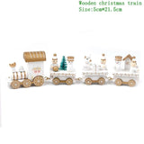 Holiday Christmas Snowman Elk LED Lights Train Santa Claus