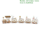 Holiday Christmas Snowman Elk LED Lights Train Santa Claus