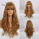 Long Ombre Wavy Wigs