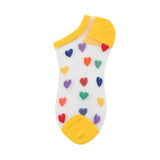 Heart Clear Ankle Socks