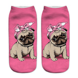 Unisex Pug Print Socks