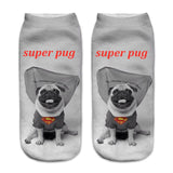Unisex Pug Print Socks