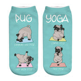 Unisex Pug Print Socks