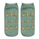 Unisex Pug Print Socks