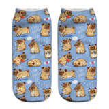 Unisex Pug Print Socks