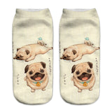 Unisex Pug Print Socks