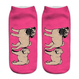 Unisex Pug Print Socks
