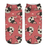 Unisex Pug Print Socks