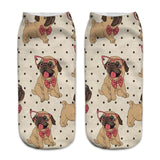 Unisex Pug Print Socks