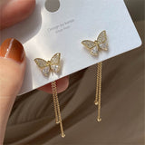 Long Pearl Long Earrings Moon Star Flower