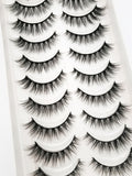 NEW 2/5/10 Pairs Natural False Eyelashes Fake Lashes Long Makeup 3d Mink Lashes Extension Eyelash Mink Eyelashes for Beauty 54