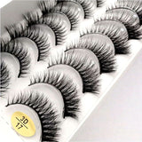 NEW 2/5/10 Pairs Natural False Eyelashes Fake Lashes Long Makeup 3d Mink Lashes Extension Eyelash Mink Eyelashes for Beauty 54