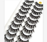 NEW 2/5/10 Pairs Natural False Eyelashes Fake Lashes Long Makeup 3d Mink Lashes Extension Eyelash Mink Eyelashes for Beauty 54