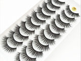 NEW 2/5/10 Pairs Natural False Eyelashes Fake Lashes Long Makeup 3d Mink Lashes Extension Eyelash Mink Eyelashes for Beauty 54