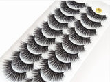 NEW 2/5/10 Pairs Natural False Eyelashes Fake Lashes Long Makeup 3d Mink Lashes Extension Eyelash Mink Eyelashes for Beauty 54