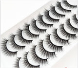 NEW 2/5/10 Pairs Natural False Eyelashes Fake Lashes Long Makeup 3d Mink Lashes Extension Eyelash Mink Eyelashes for Beauty 54