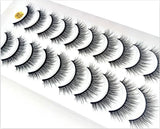 NEW 2/5/10 Pairs Natural False Eyelashes Fake Lashes Long Makeup 3d Mink Lashes Extension Eyelash Mink Eyelashes for Beauty 54