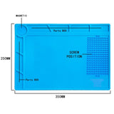 ESD Heat Insulation Working mat Soldering Station Iron Phone Computer Repair Mat Magnetic Heat-resistant BGA  Insulator Platform
