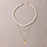 Elegant Big White Imitation Pearl Beads Necklace