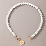 Elegant Big White Imitation Pearl Beads Necklace