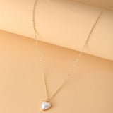 Elegant Big White Imitation Pearl Beads Necklace