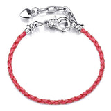 Silver Plated Cute Owl Snake Chain Charm Bracelet
