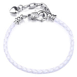 Silver Plated Cute Owl Snake Chain Charm Bracelet