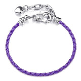 Silver Plated Cute Owl Snake Chain Charm Bracelet